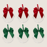 3 Red, 3 Green Baubles