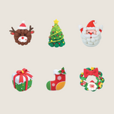 6 Pack XMAS Air Dry Clay (Bundle B)
