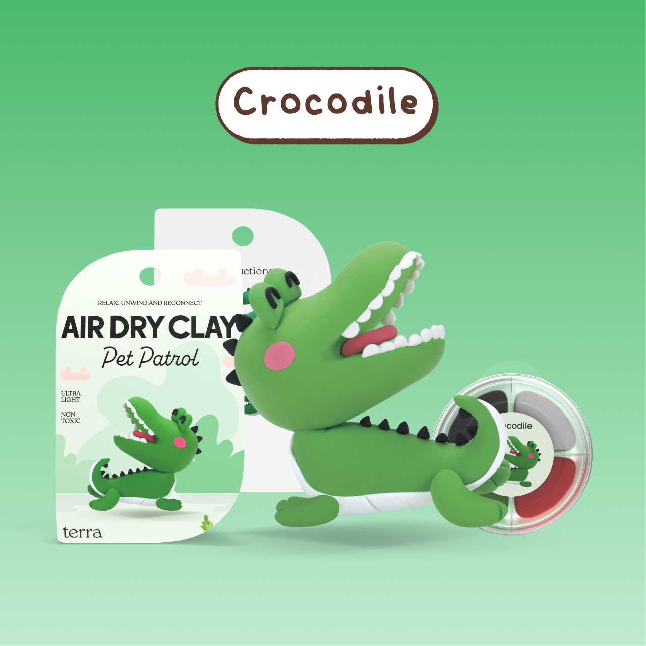 Crocodile Animal Clay Kit - Pet Patrol - Terra