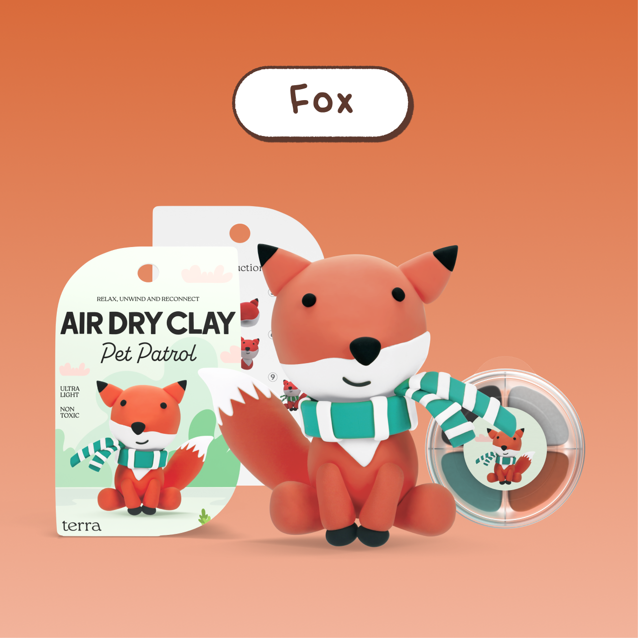 Fox Animal Clay Kit - Pet Patrol - Terra