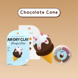 Chocolate Cone Ice Cream Kawaii Clay Kit - Blissful Bites - Terra