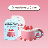 Strawberry Cake Kawaii Dessert Clay Kit - Blissful Bites - Terra