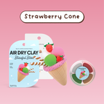 Strawberry Cone Kawaii Ice Cream Clay Kit - Blissful Bites - Terra