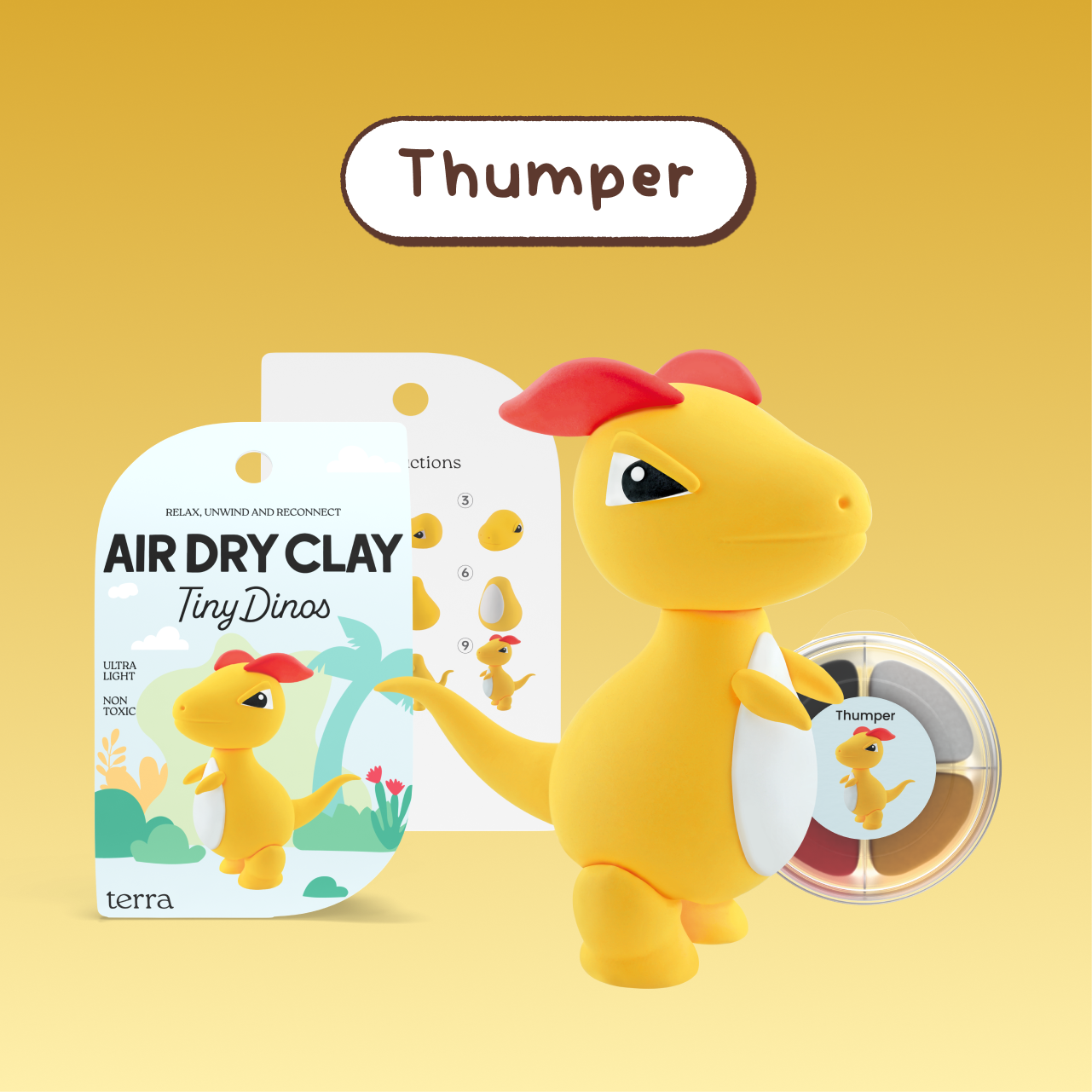 Thumper Brachiosaurus Clay Kit - Tiny Dinos - Terra