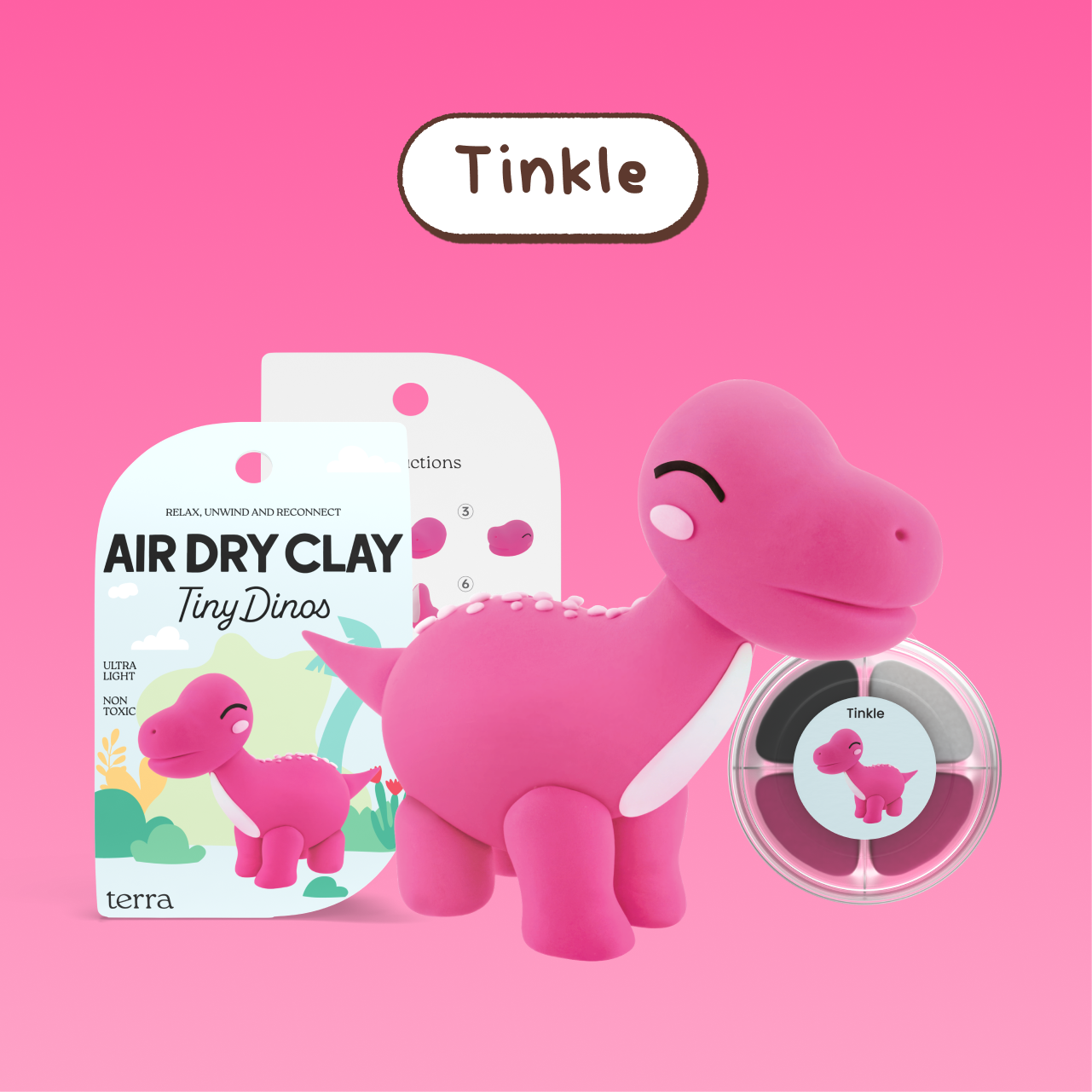 Tinkle Dinosaur Clay Kit - Tiny Dinos - Terra